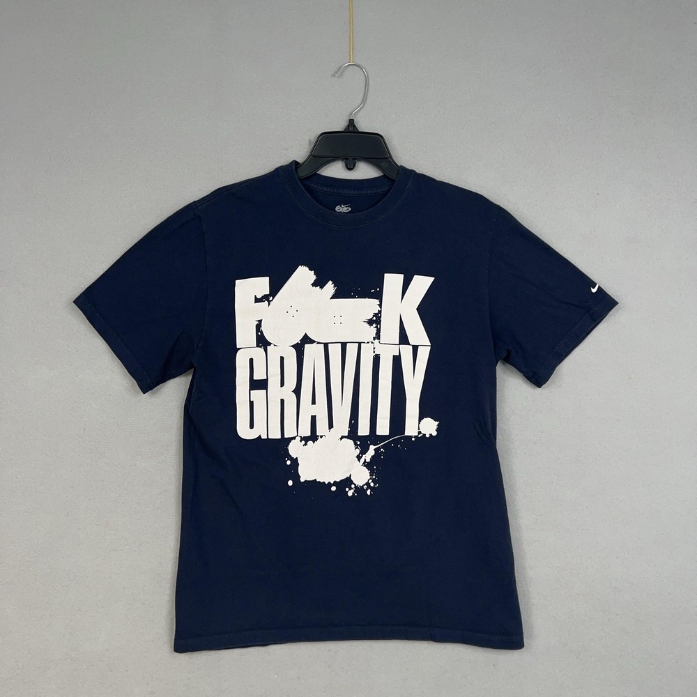 Nike Shirt Womens XL Navy Blue F K Gravity Graphic Tee Short Sleeve Swoosh 6.0